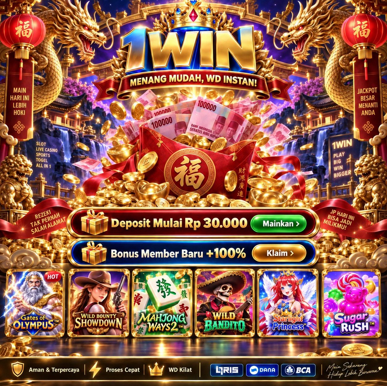 1WIN - Link Alternatif Game Kasino dan Slot Online