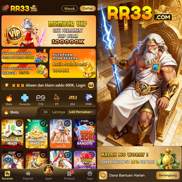 RR33 - Dowdload & Install Aplikasi Slot Asli Minimal Bet 400 Perak